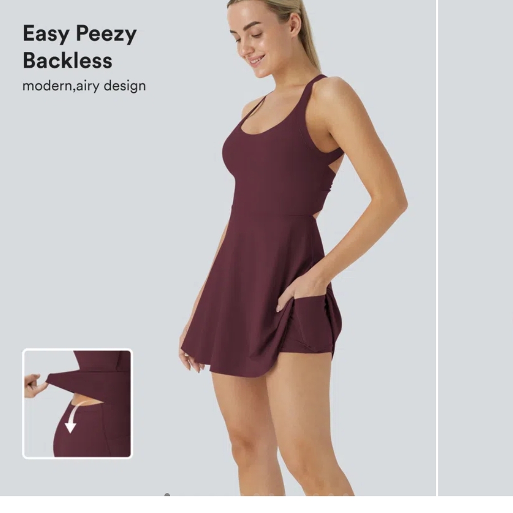 HALARA Purple Chemise with Modern Silhouette